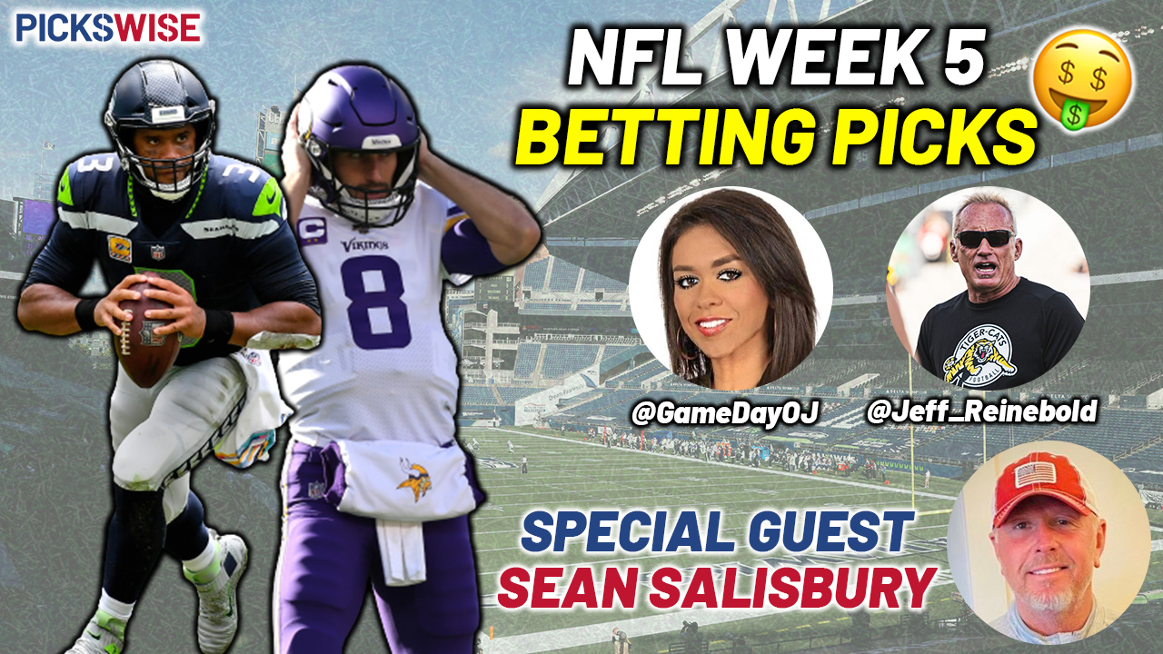 Pickswise NFL Show: Week 5 preview with Sean Salisbury, picks, best bets,  parlay picks and underdogs