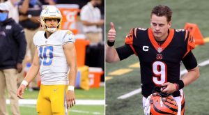 A deep dive into the Justin Herbert vs Joe Burrow debate - Bolts From The  Blue