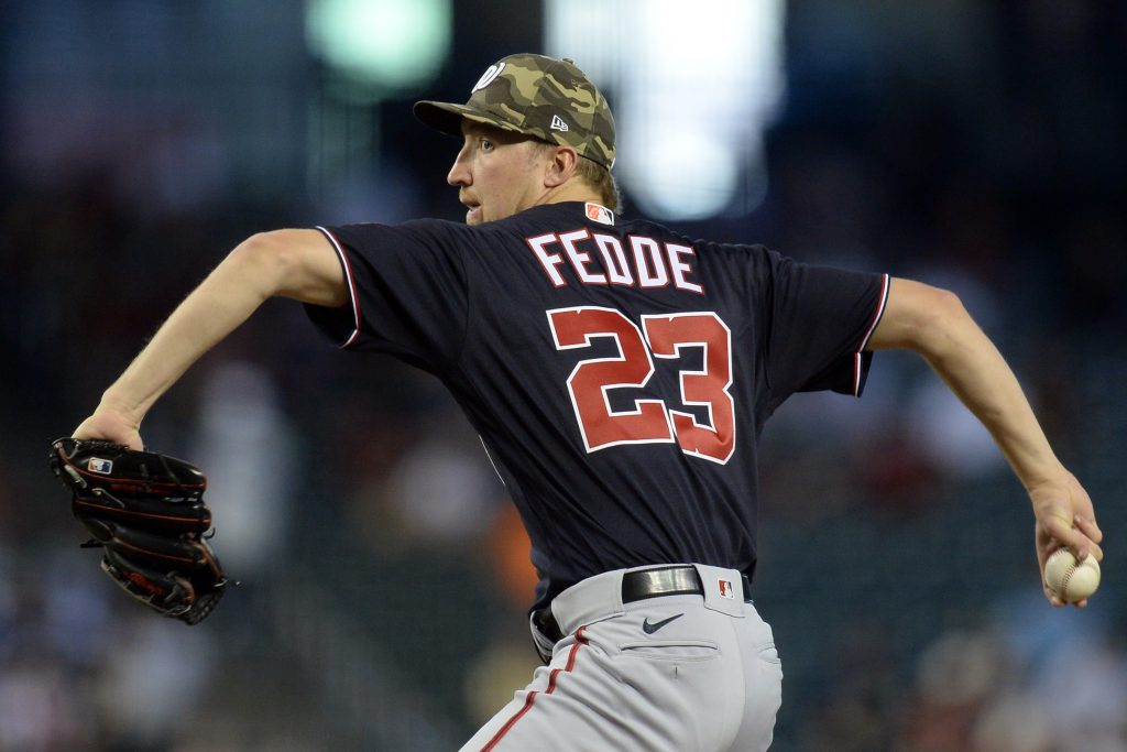 Washington Nationals pitcher Erick Fedde MLB player props